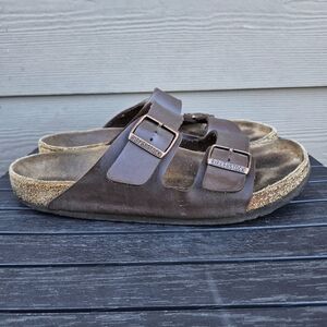 Birkenstock Arizona Slide Sandal Dark Brown Size 44 EU Mens US 11-11.5 Shoes